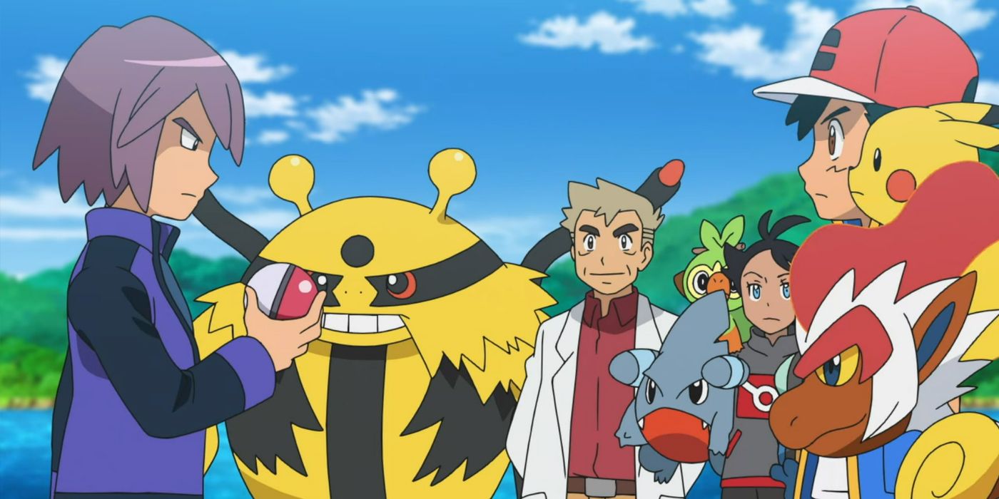 Pokemon: Ash and Paul after their match.