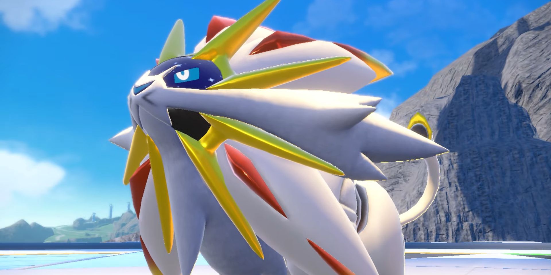 Solgaleo at the top of the Pokémon League in Scarlet and Violet.