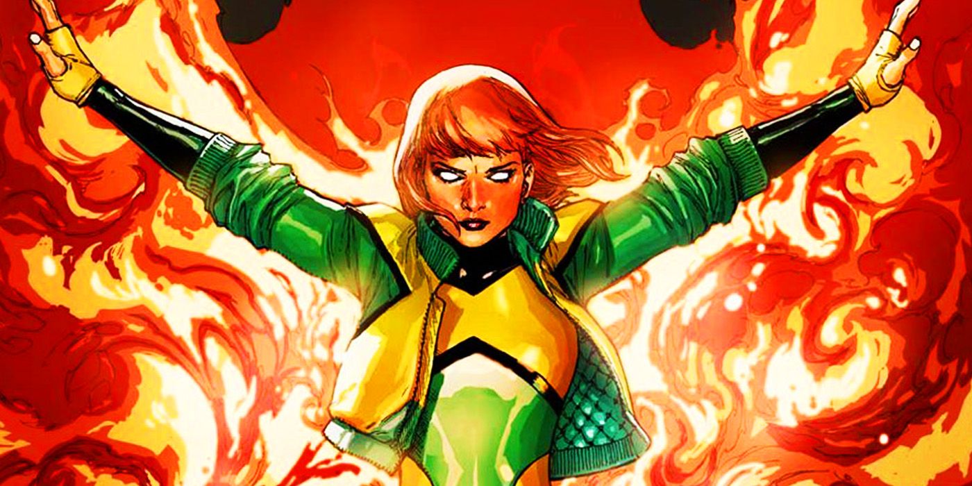 Powerful Jean Grey with Phoenix Force in Marvel Comics