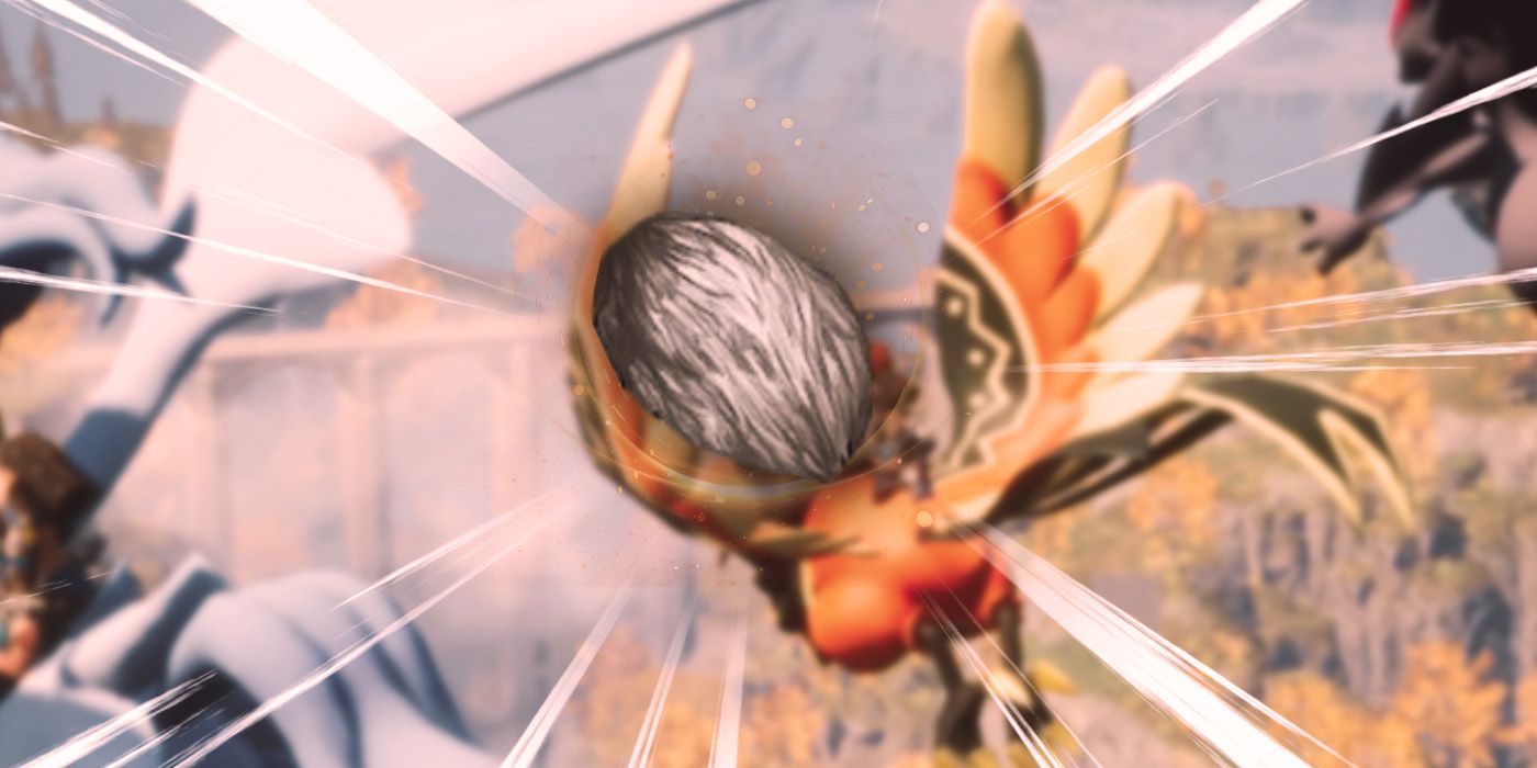 Palworld&rsquo;s Precious Pelt displayed in the center, with blurred background.