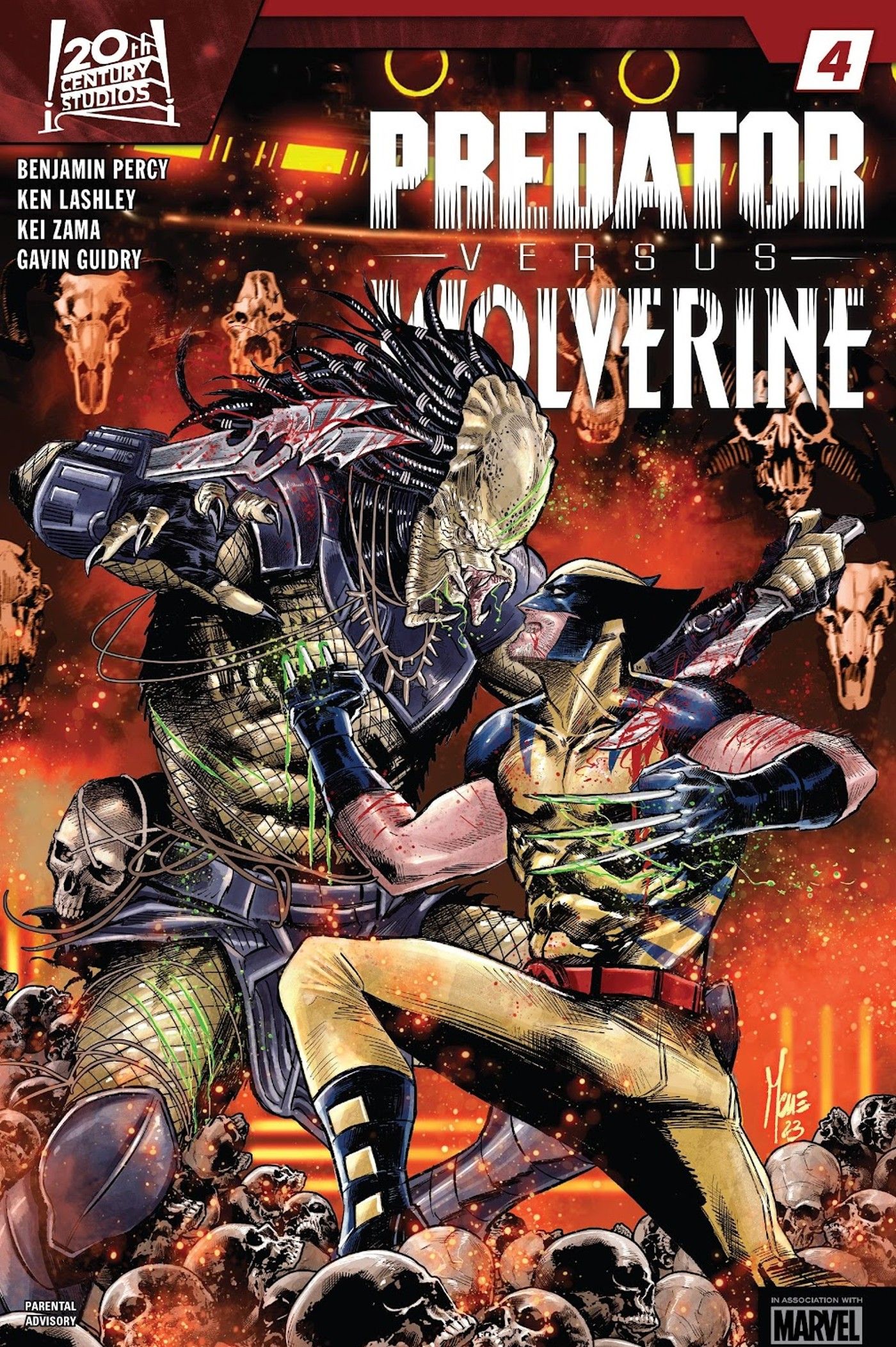 Predator versus Wolverine #4 (2024) cover art