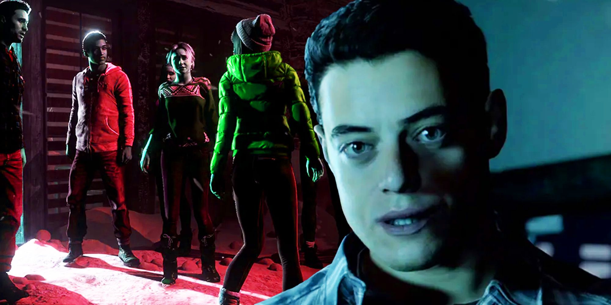 Rami Malek and the cast of Until Dawn