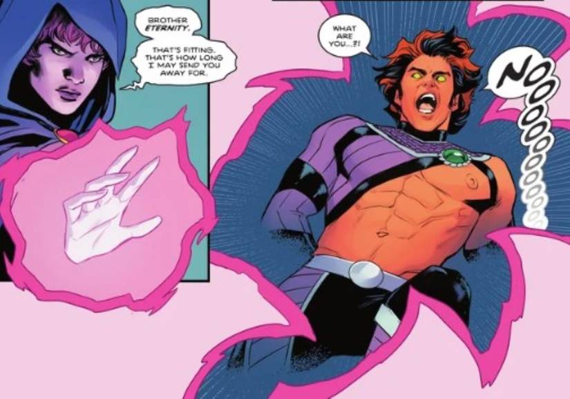 Raven sends Xand'r to the Phantom Zone in Titans #7