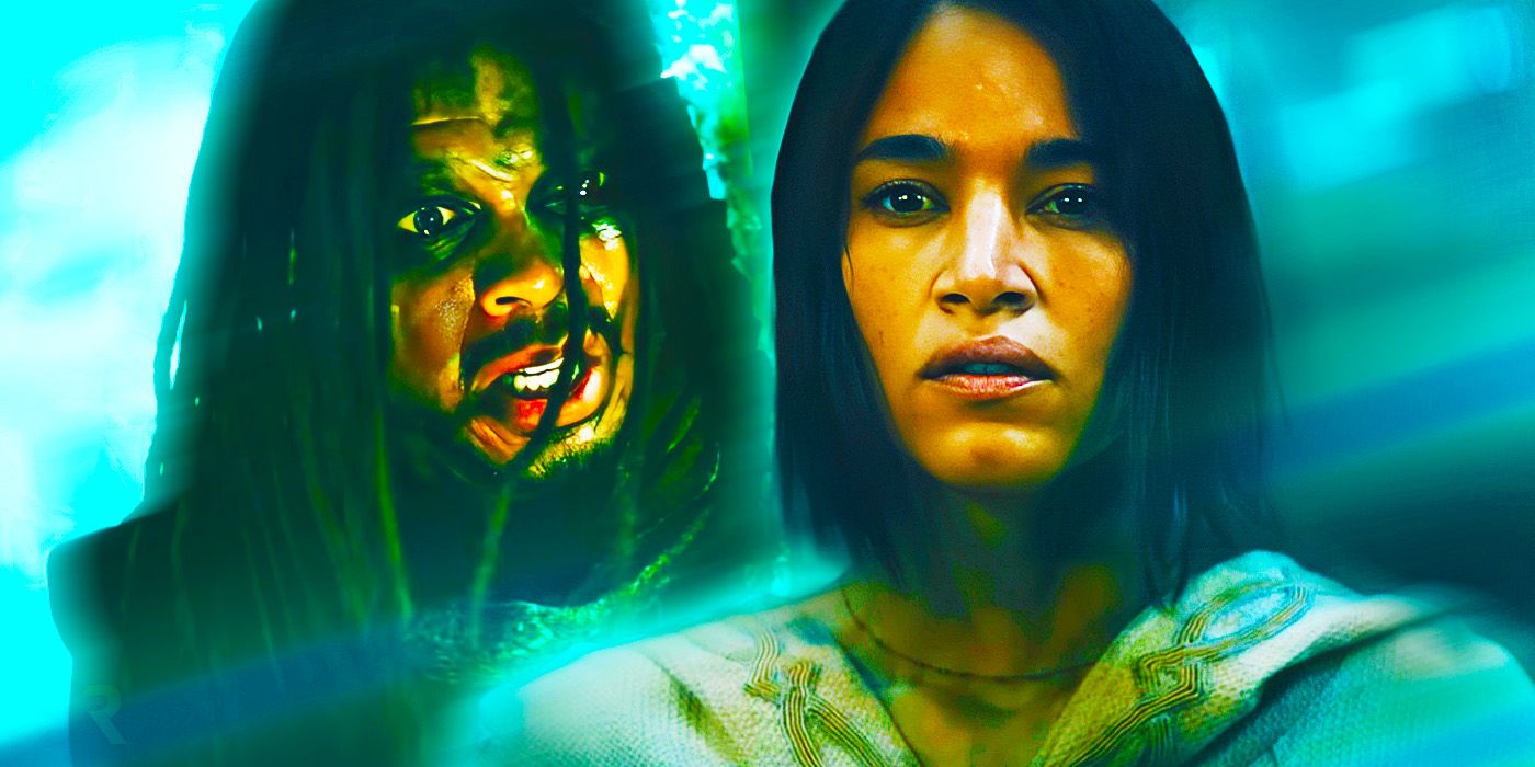 A custom image featuring Ray Fisher's Darrian Bloodaxe and Sofia Boutella as Kora in Rebel Moon