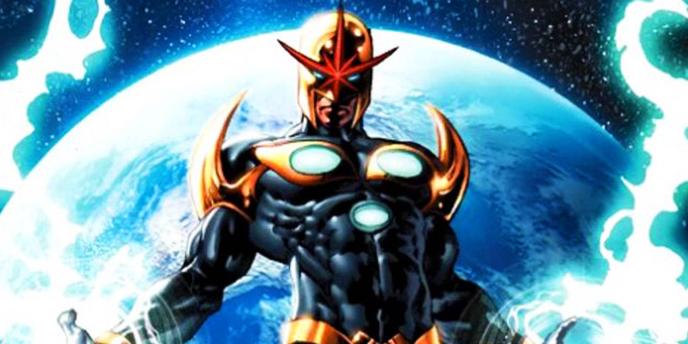 Richard Rider's Nova in space in Marvel Comics