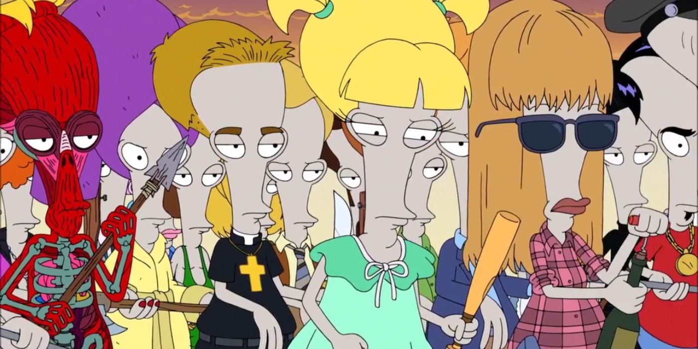 An army of Roger clones in American Dad