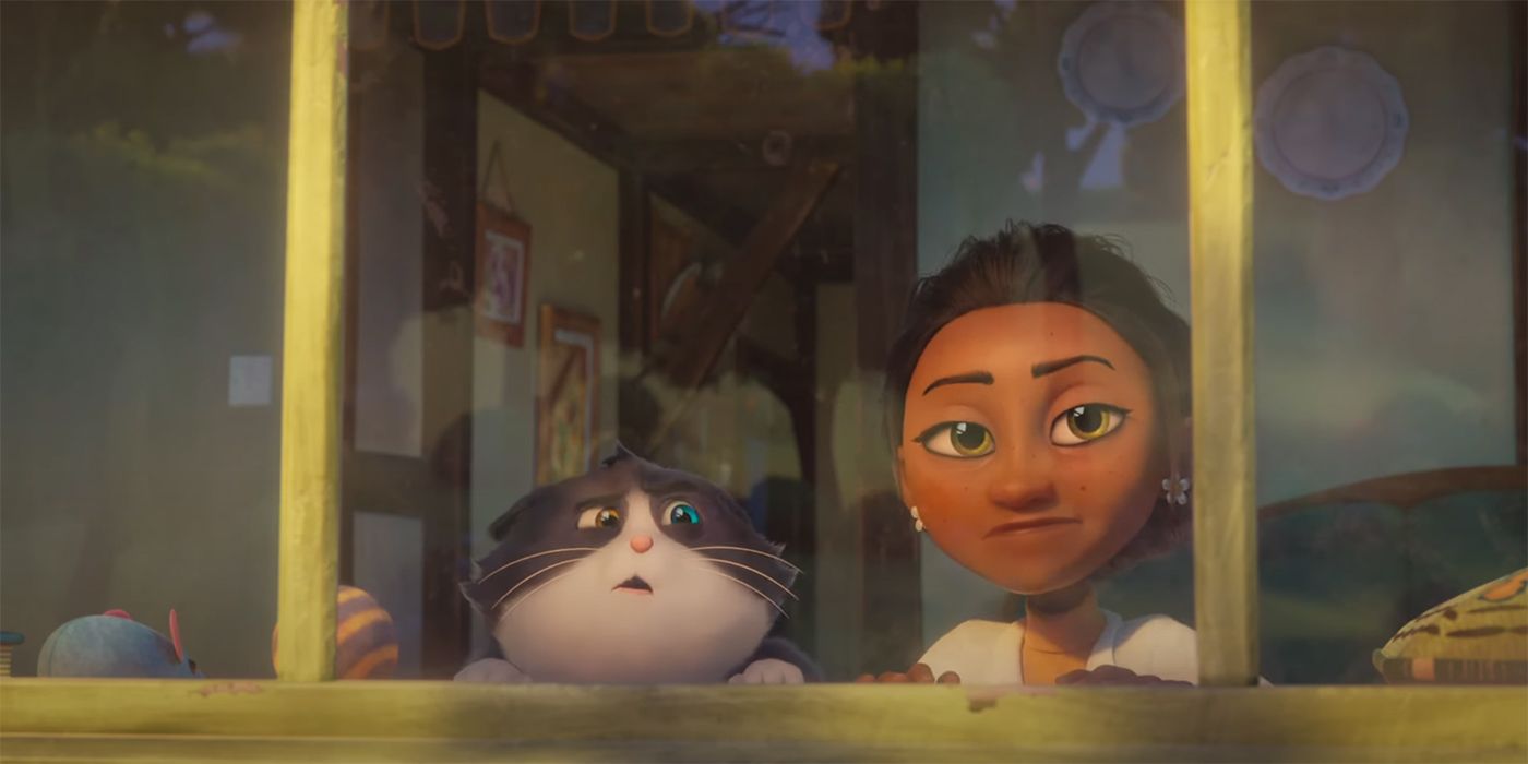 Rose & Beckett looking out a window annoyed in 10 lives