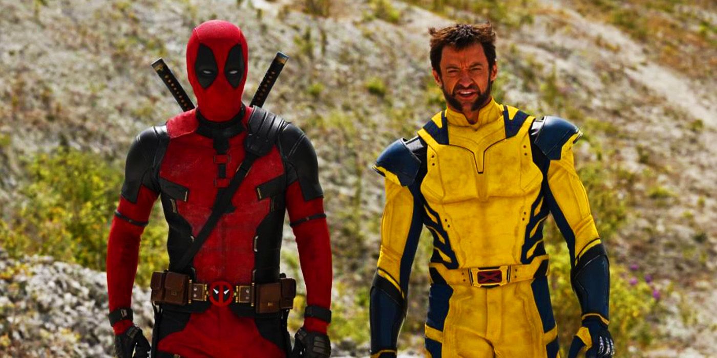 Ryan Reynolds and Hugh Jackman in comic-accurate costumes in the MCU's Deadpool 3