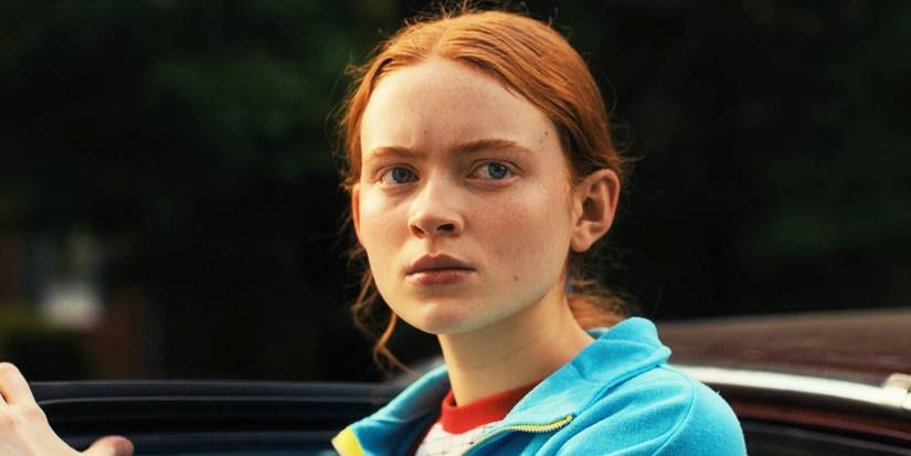 Sadie Sink as Max looking to one side in Stranger Things season 4