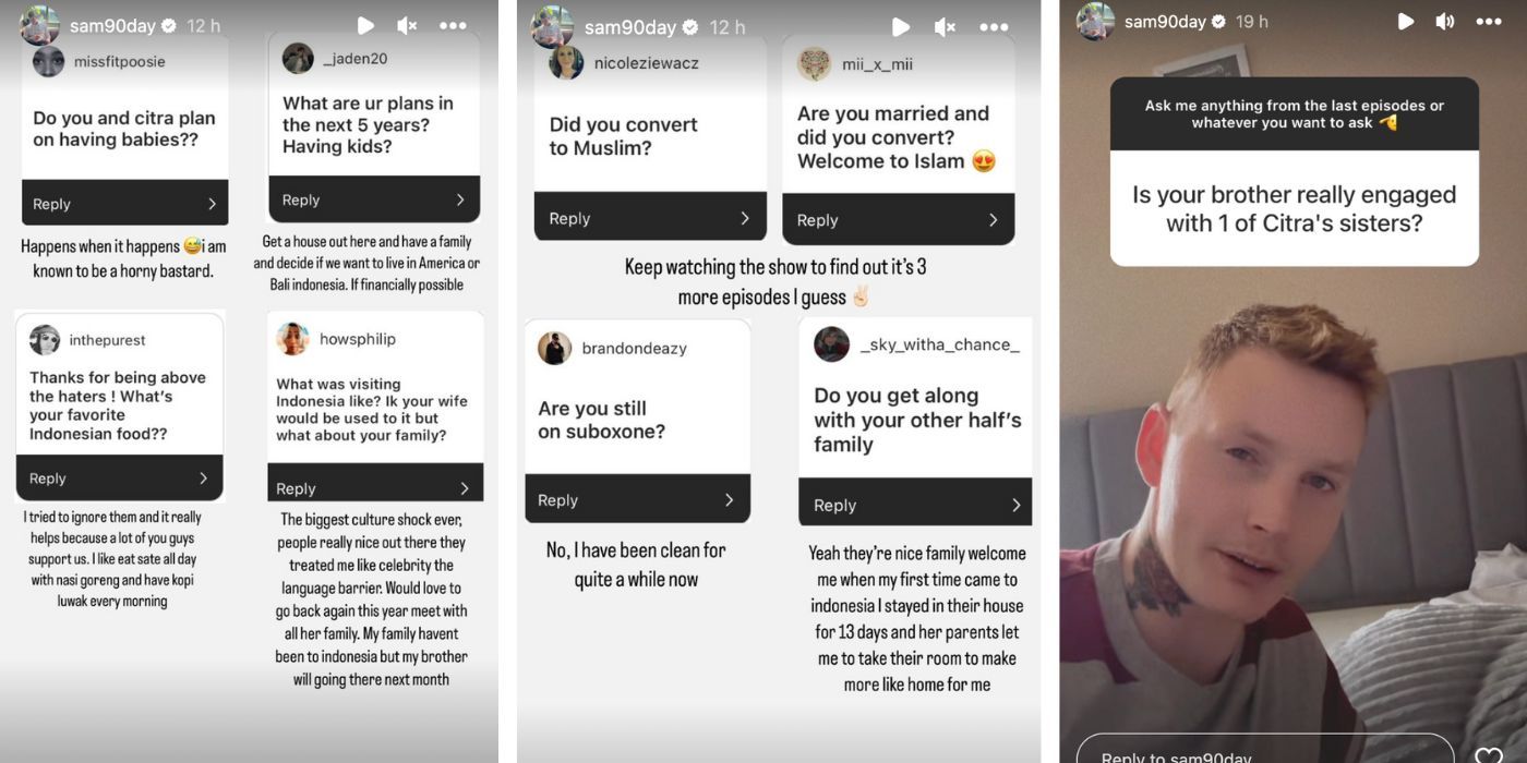 90 Day Fiance star Sam Wilson&rsquo;s Instagram Stories about post-90DF plans