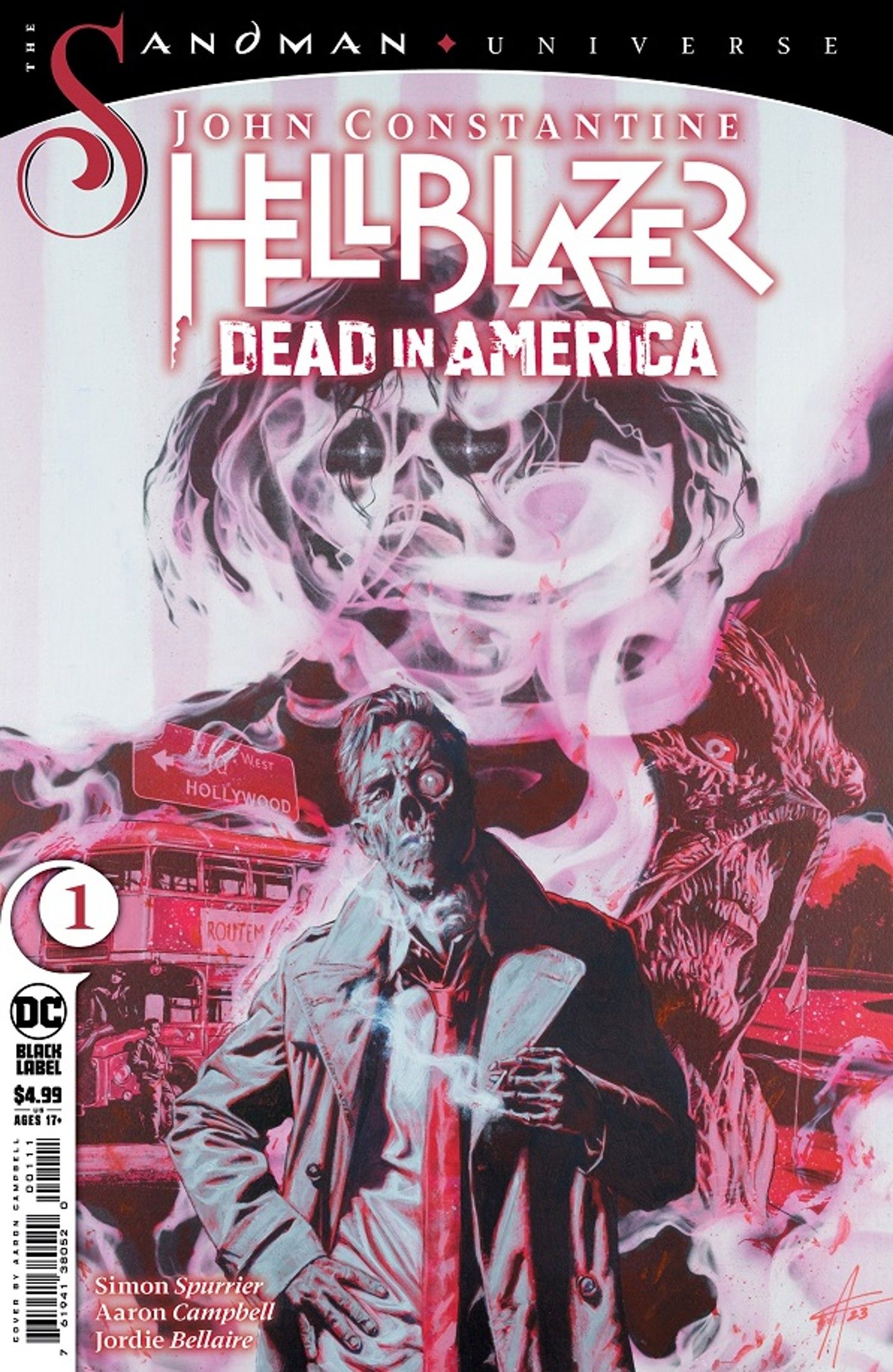 sandman universe John Constantine Dead in America #1 cover