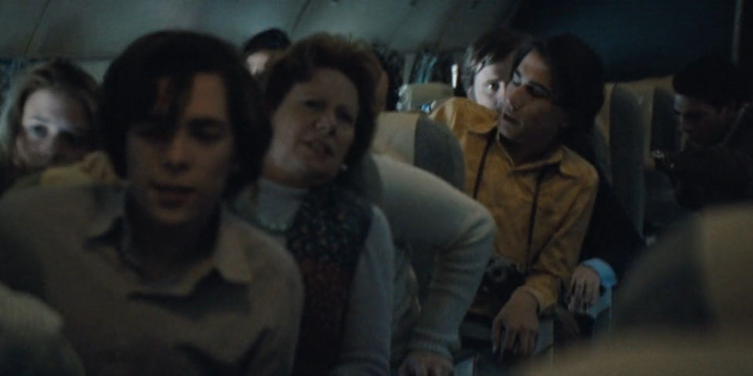Passengers on the flight before the crash in Society of the Snow.