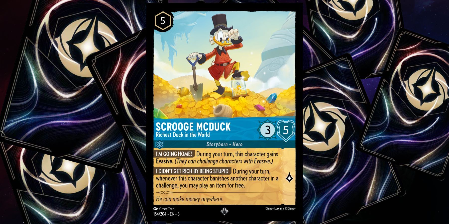 Scrooge McDuck Lorcana Into The Inklands Card