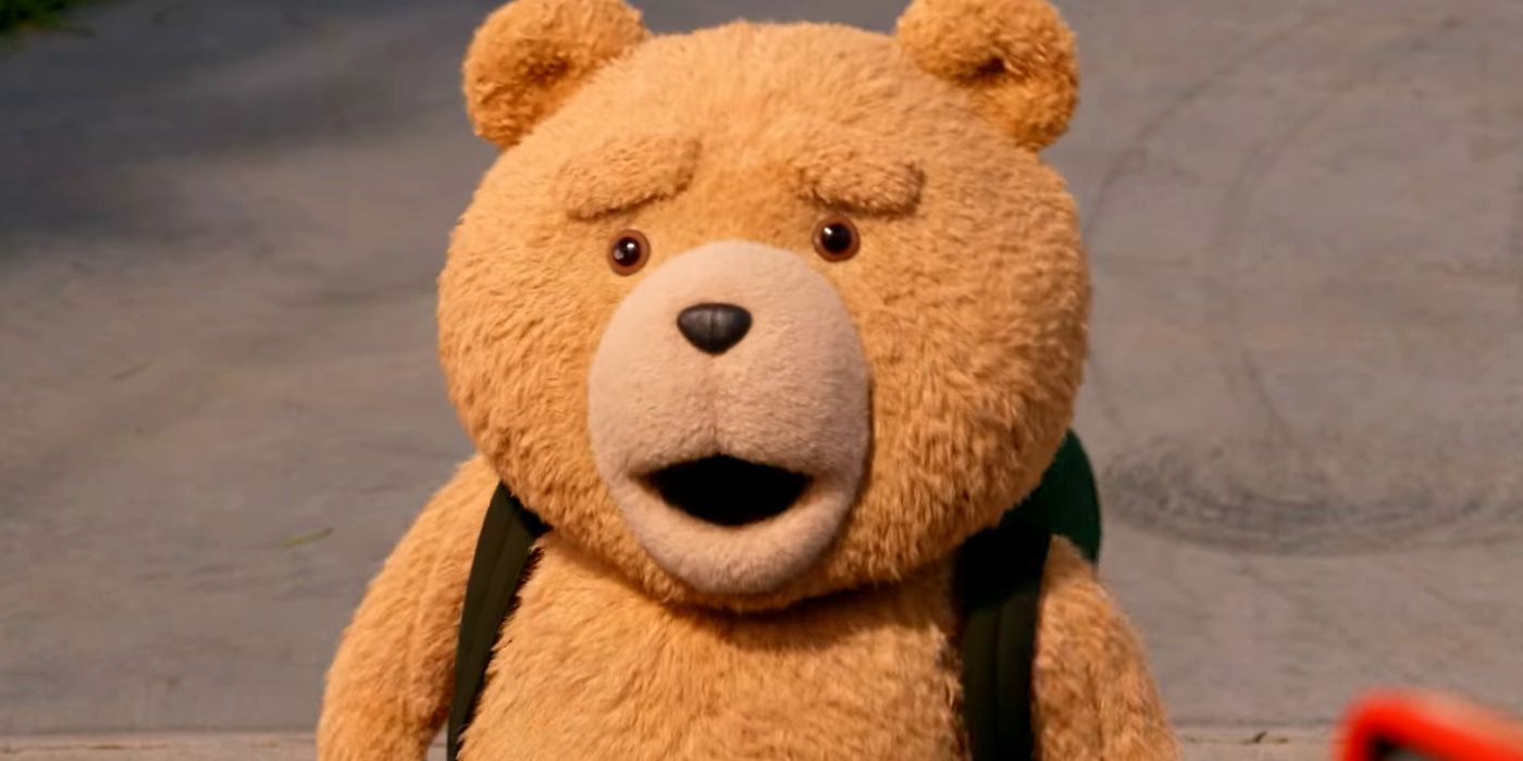 Seth Macfarlance as Ted wearing a backpack going to school n in the Ted Prequel Show