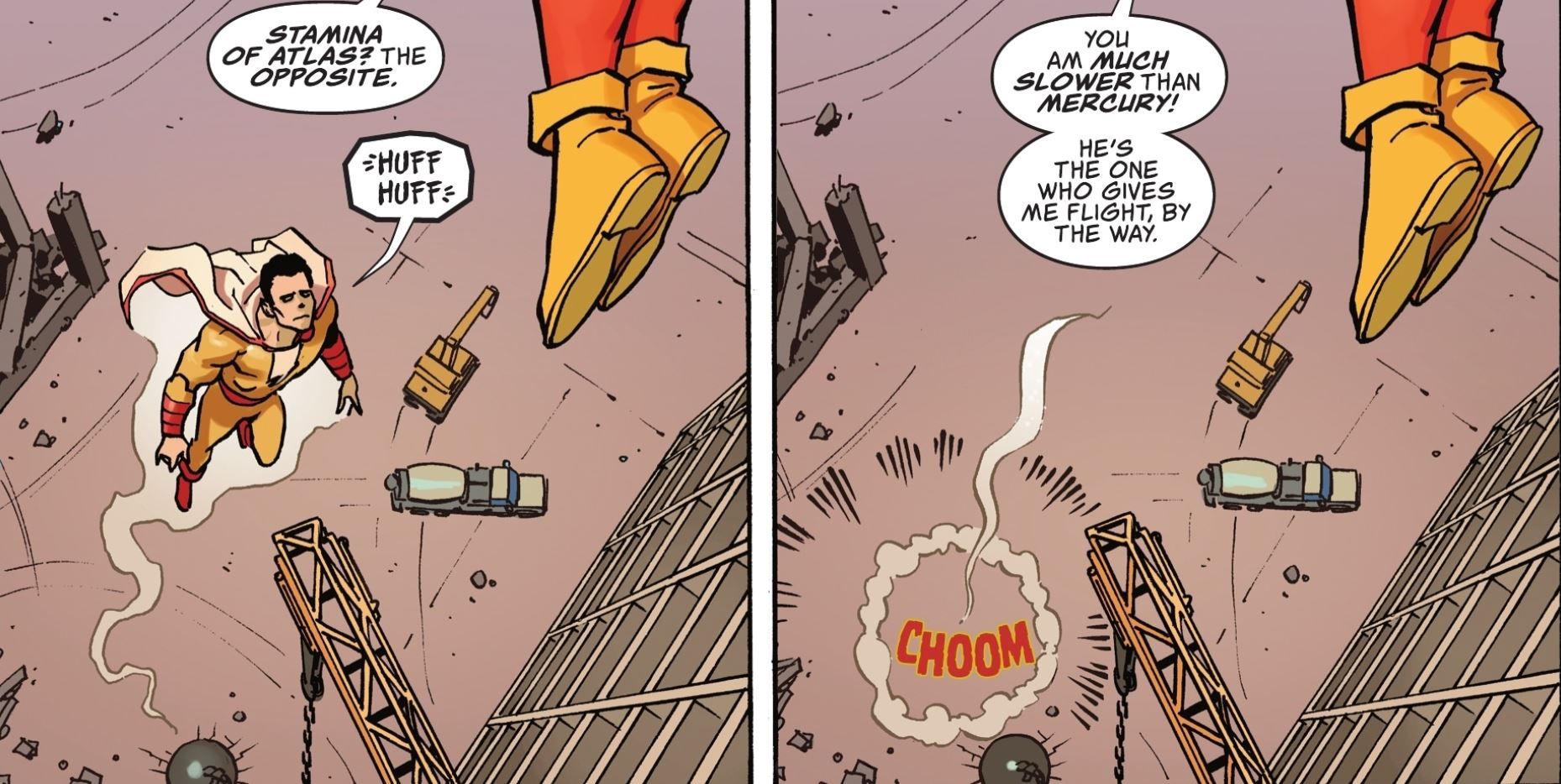 Shazam Tricks Bizarro Captain DC