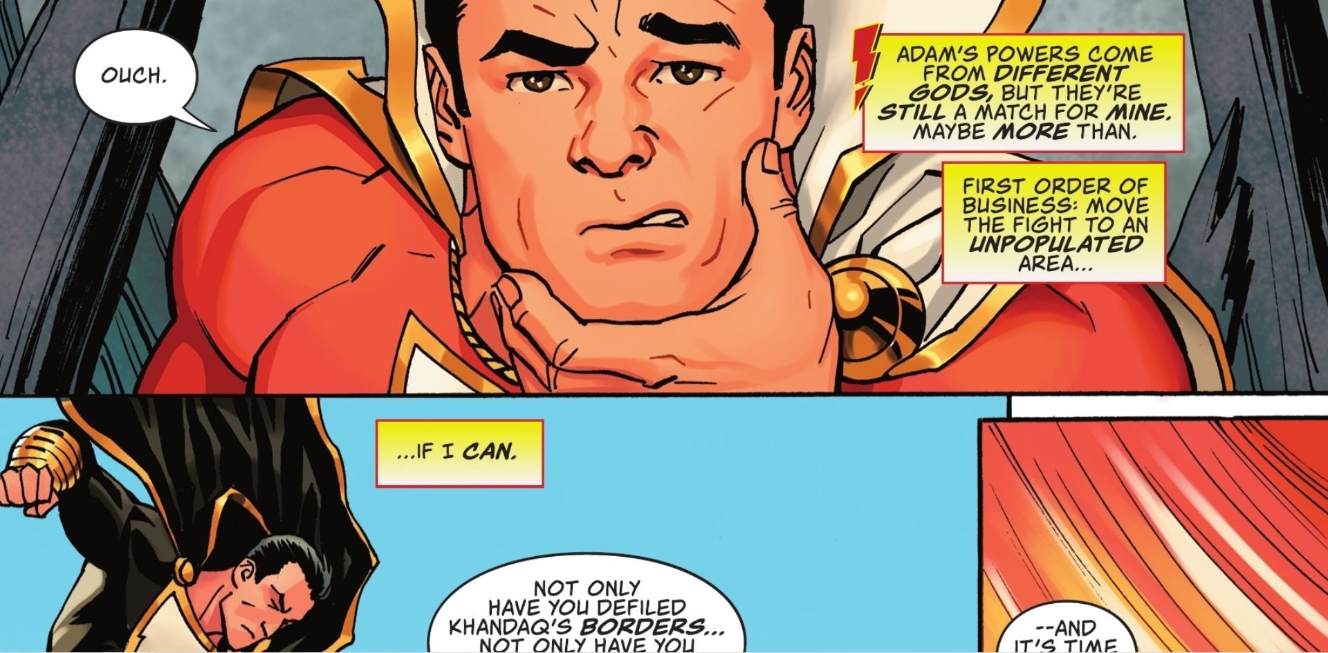Shazam Unsure if He's Stronger Than Black Adam DC