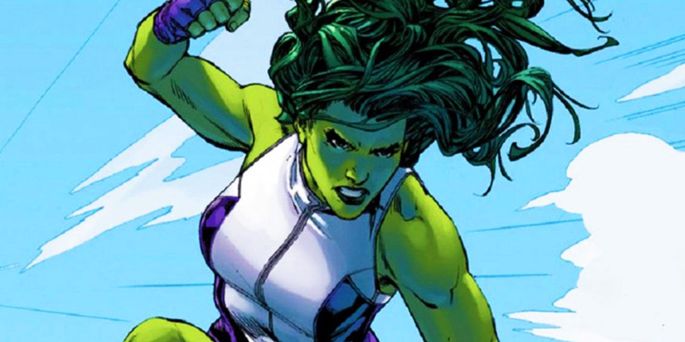 Mulher-Hulk lutando na Marvel Comics