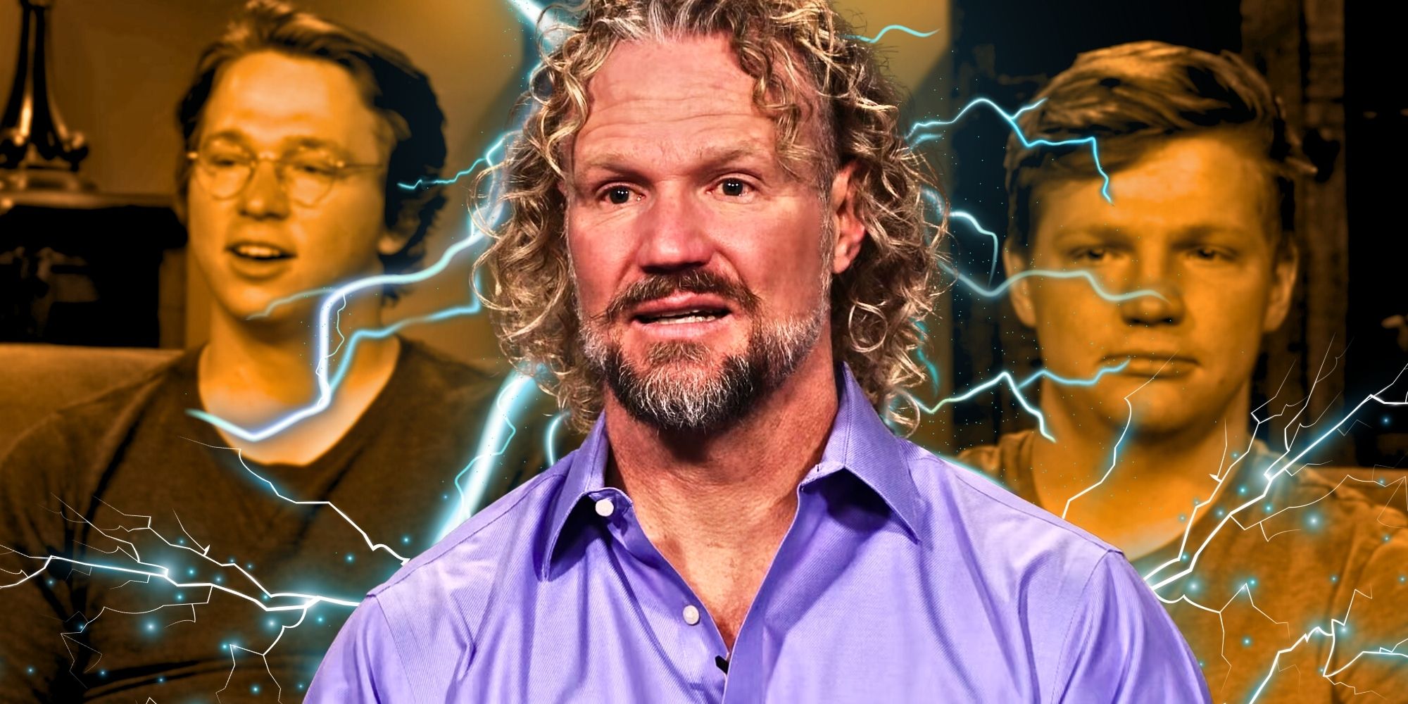 Sister Wives Kody with sons Garrison and Gabriel montage with electric current motif