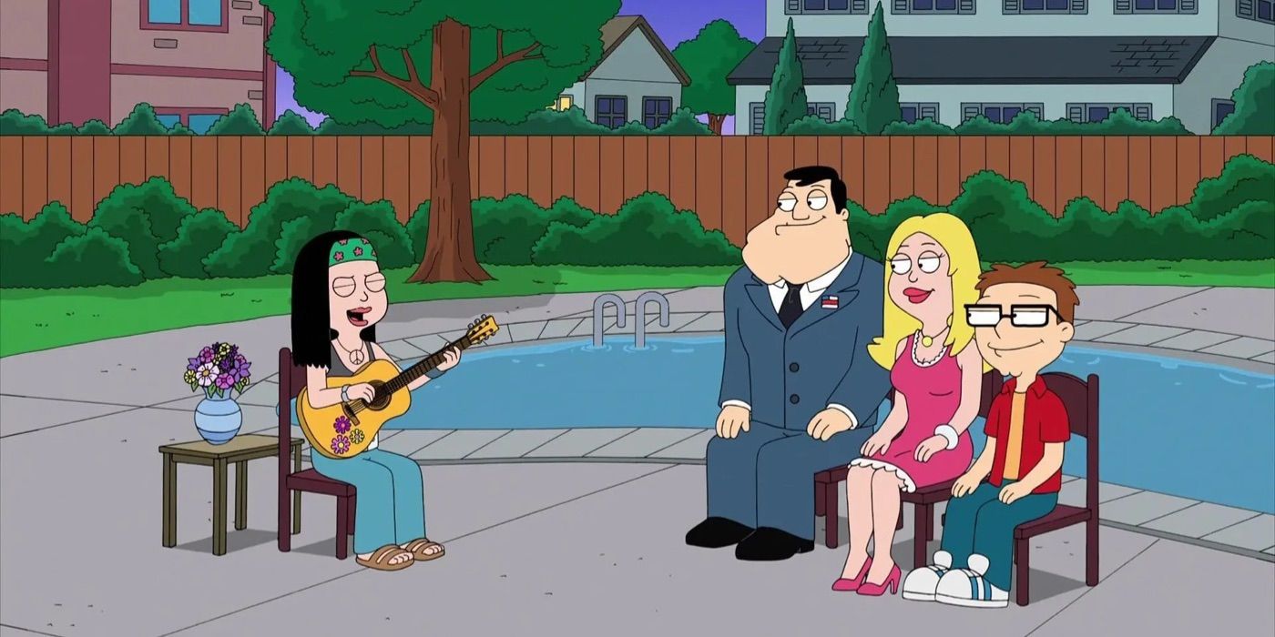Haley performs a song for her family in American Dad