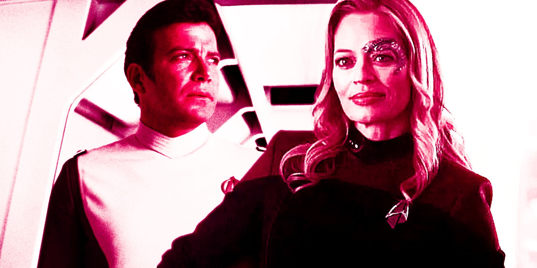 Admiral Kirk and Captain Seven of Nine