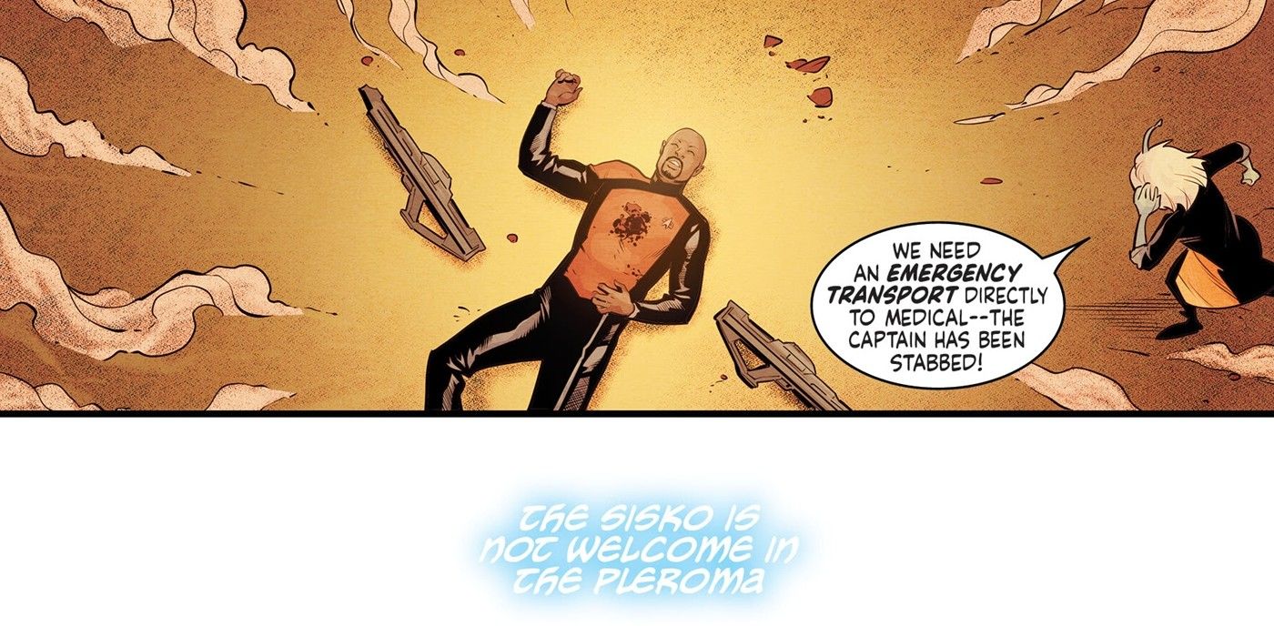 Captain Sisko is told by the Prophets he is not welcome in the Pleroma.