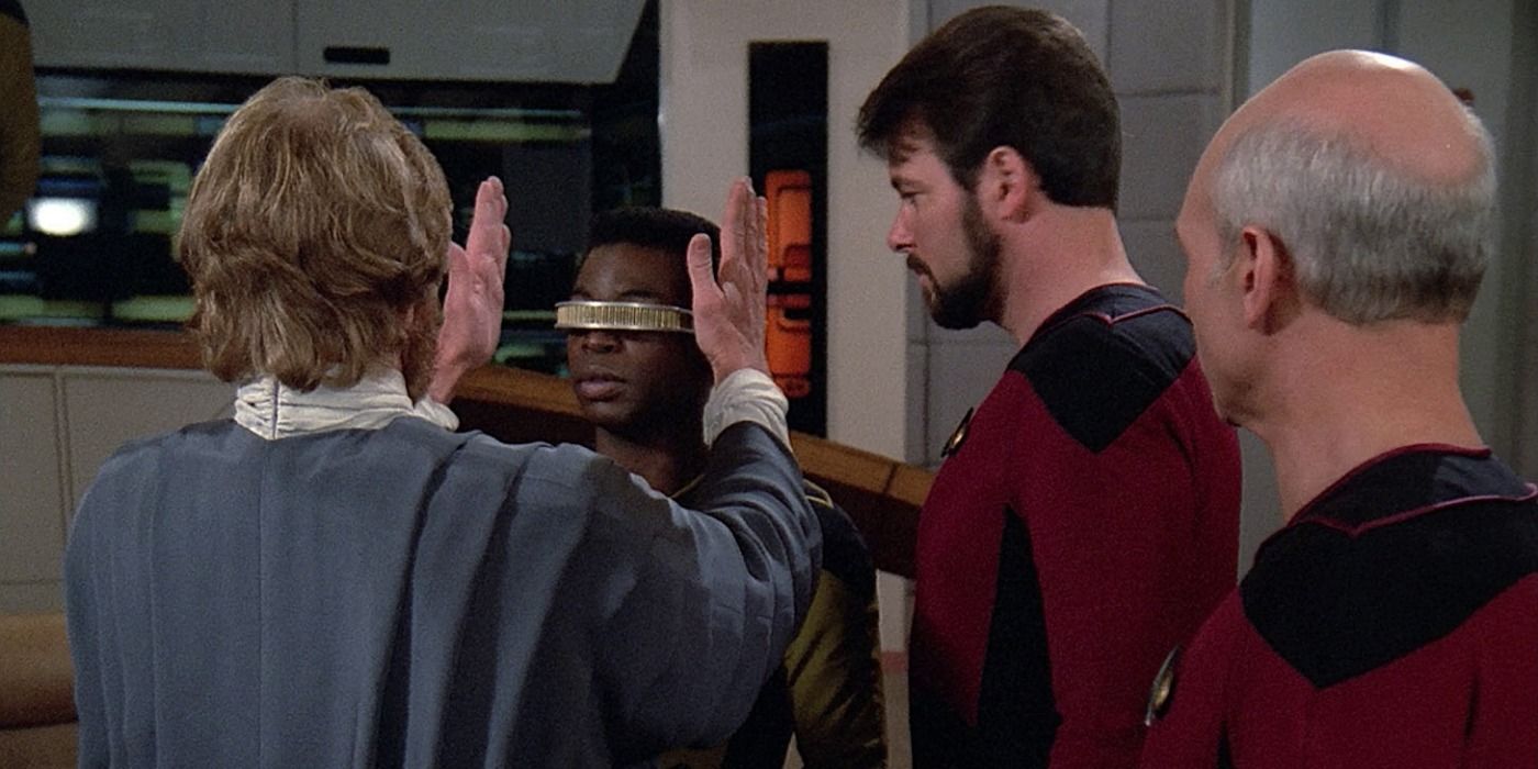 Star Trek TNG Loud as a Whisper Riva Geordi Riker Picard