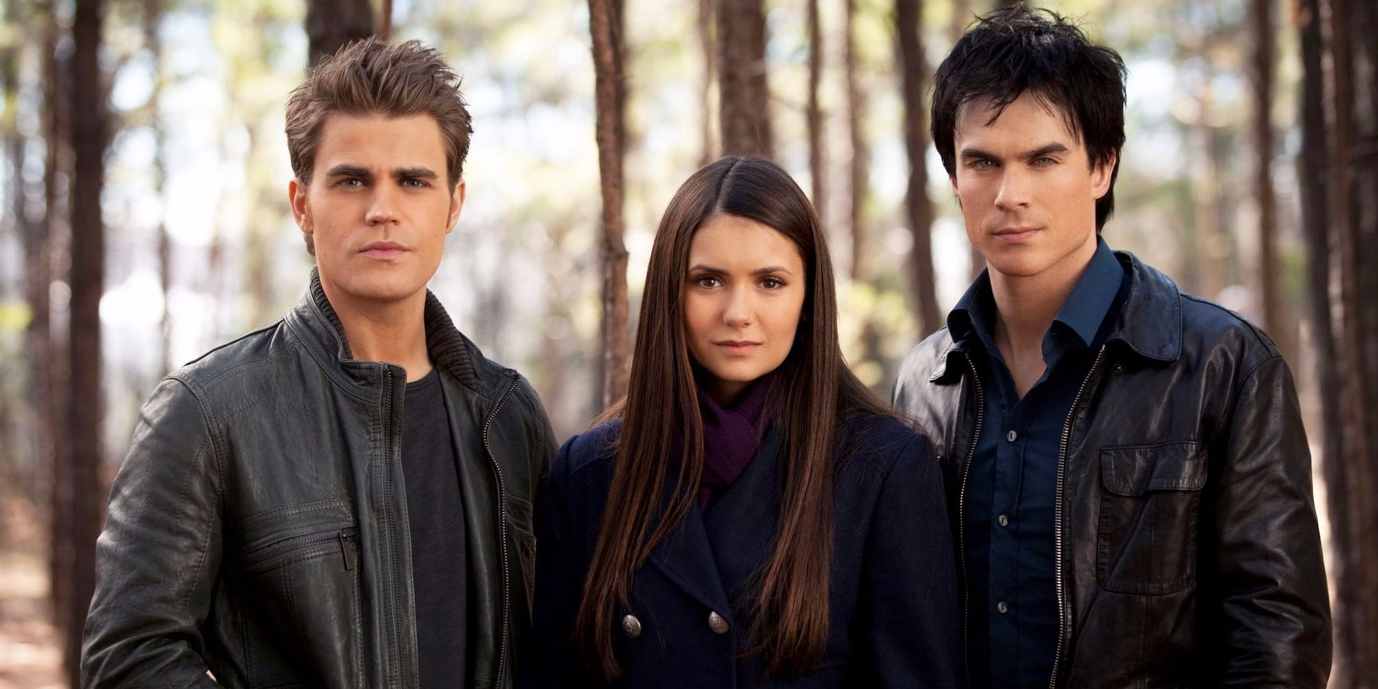 Stefan Damon and Elena in The Vampire Diaries