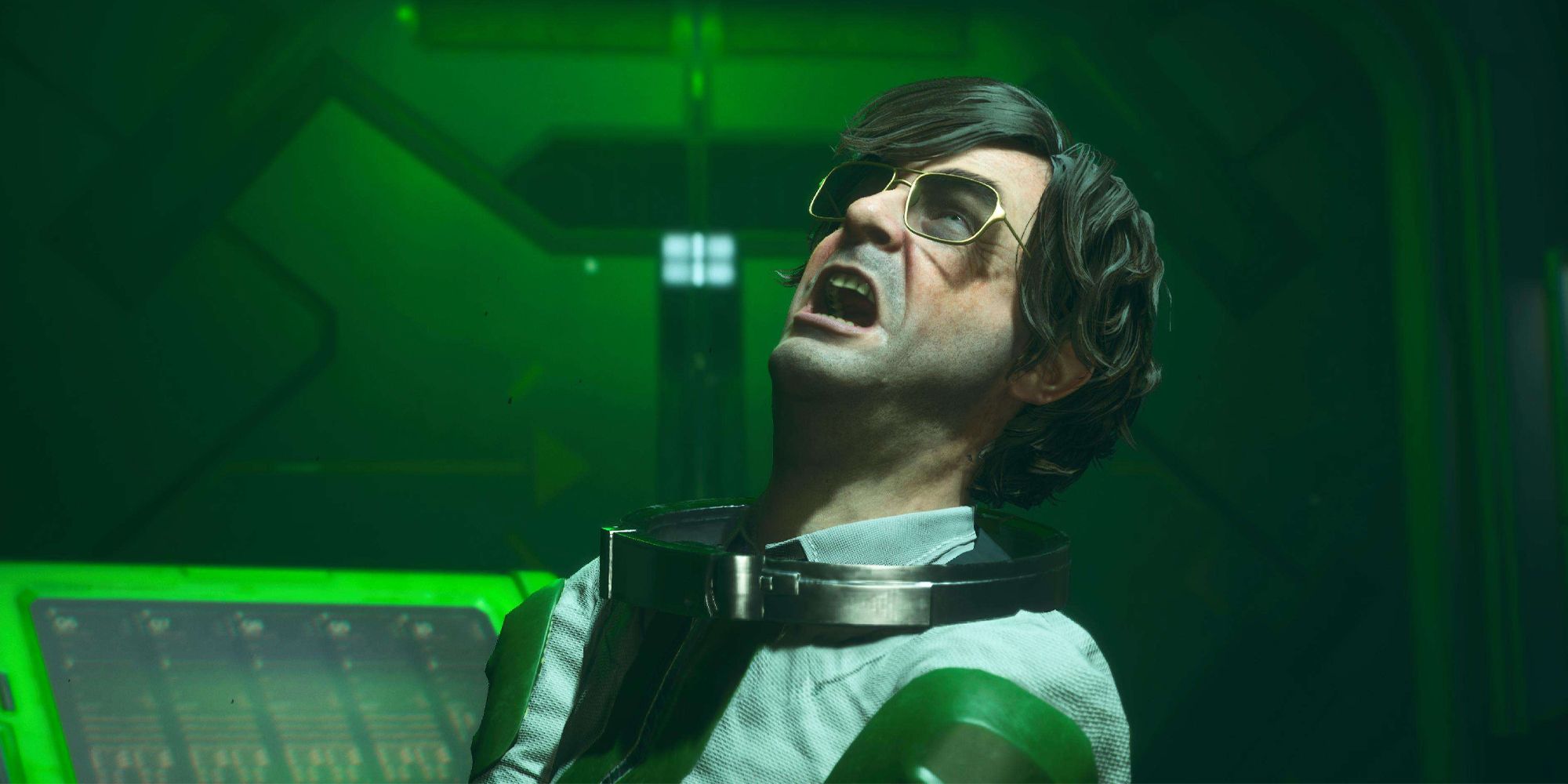 A Lexcorp scientist, Dr Happersen, cries out in pain in Suicide Squad KTJL