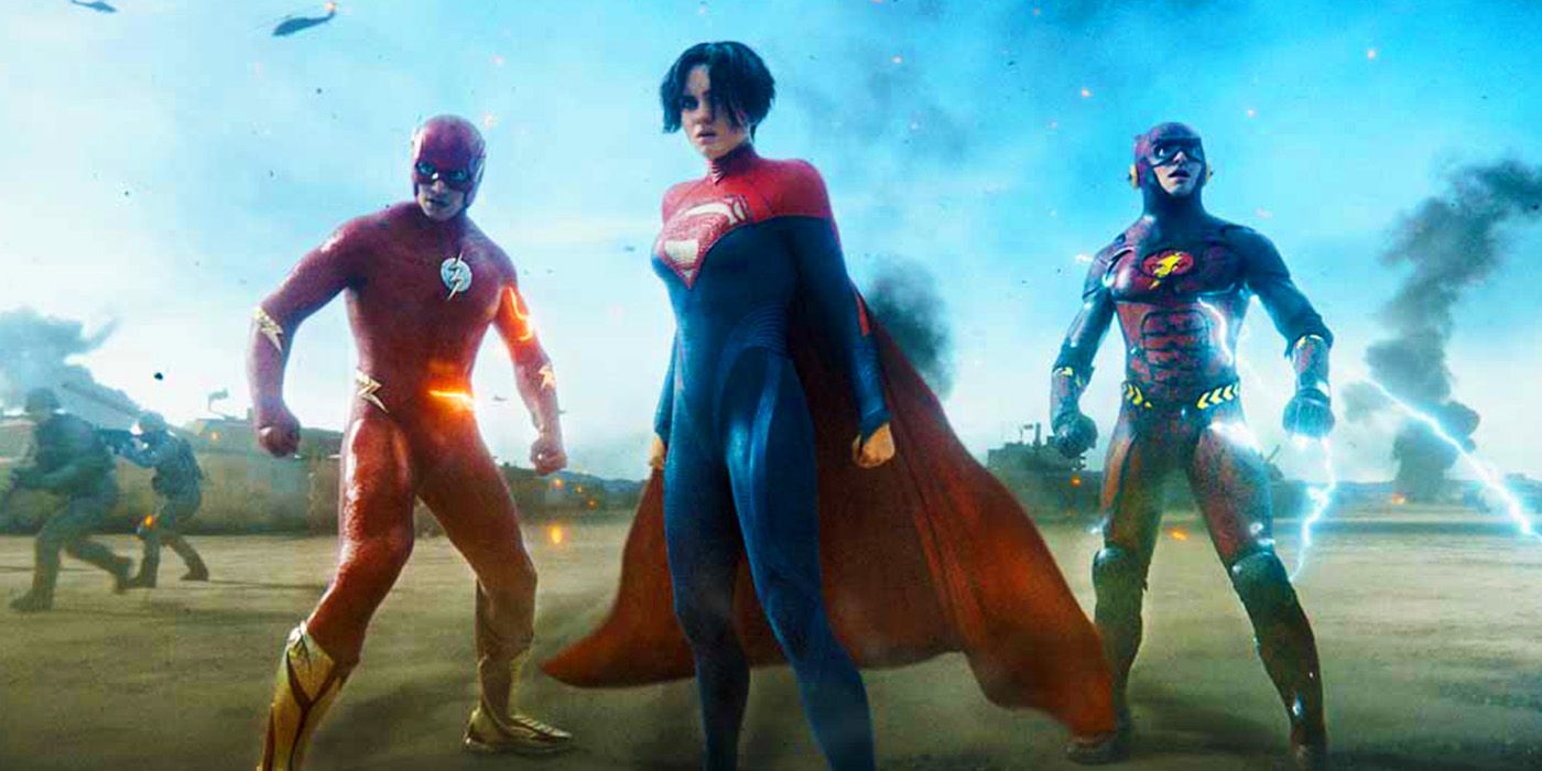 Supergirl com dois Barry Allens prontos para lutar em The Flash
