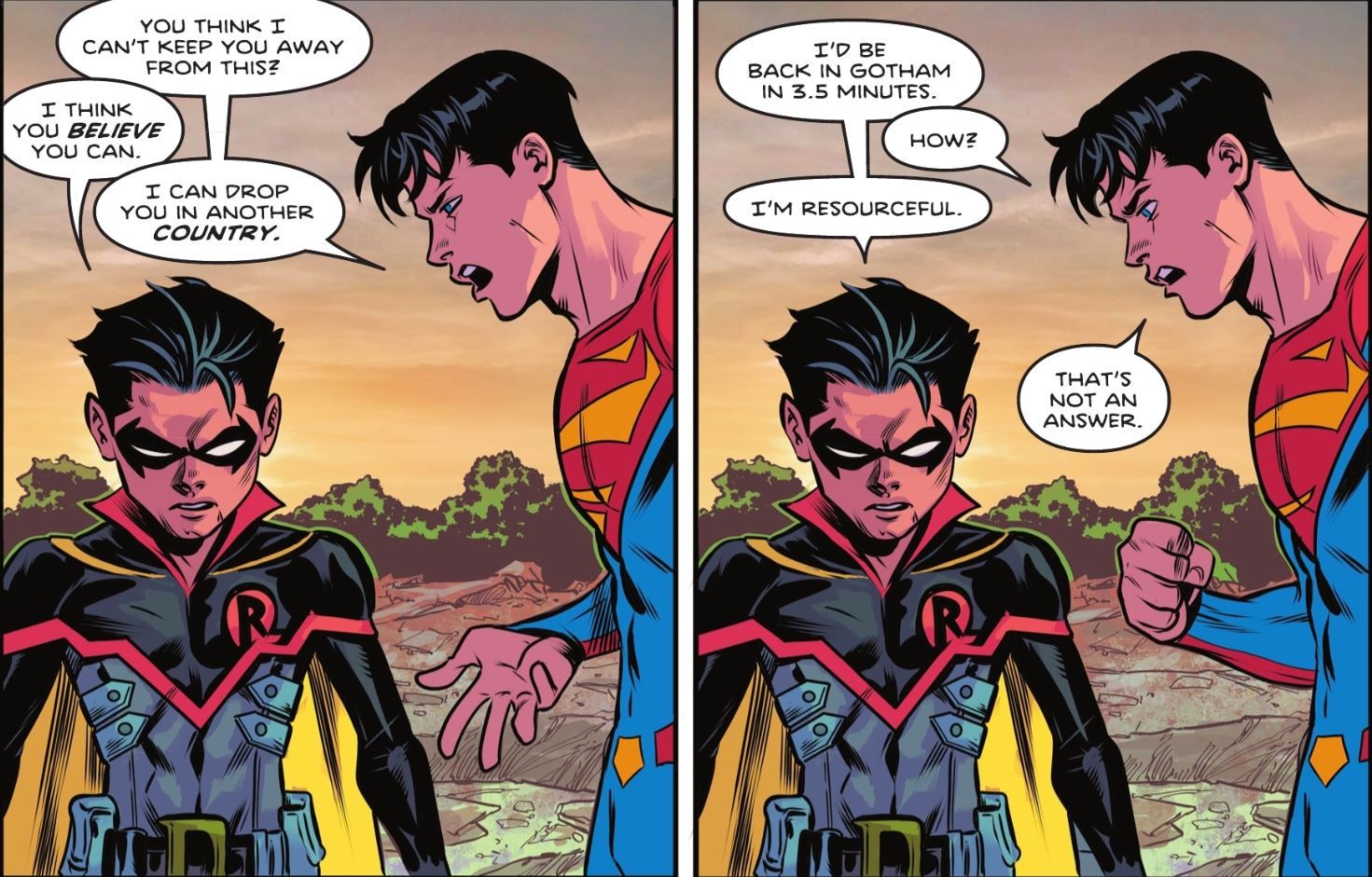 Superman não consegue parar Damian DC