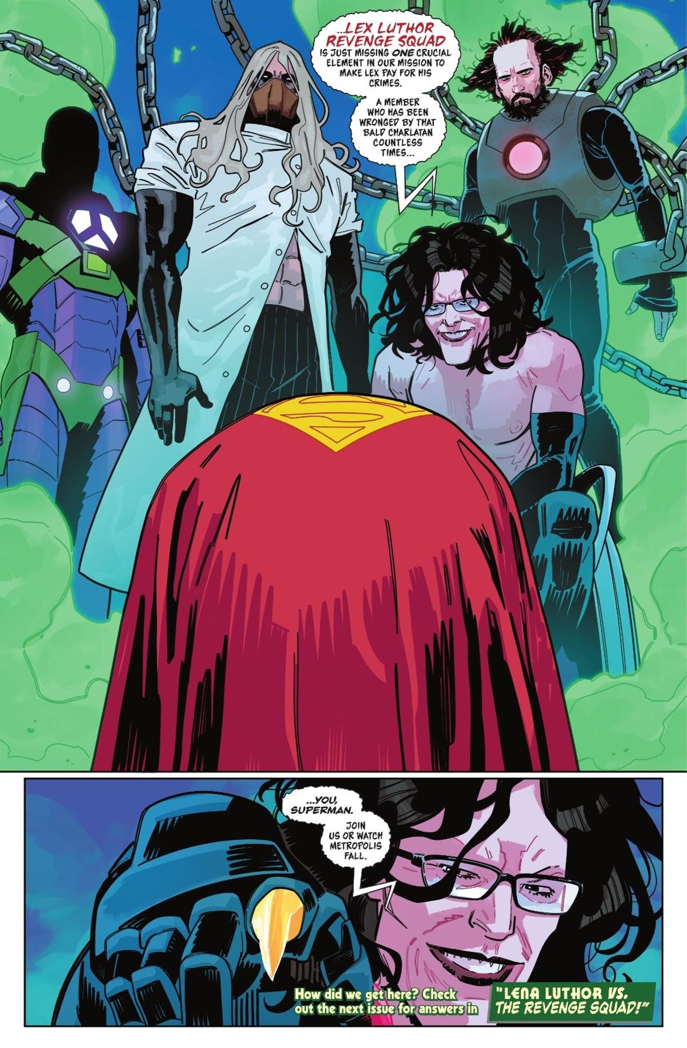 Superman Recruited by Lex Luthor Revenge Squad DC