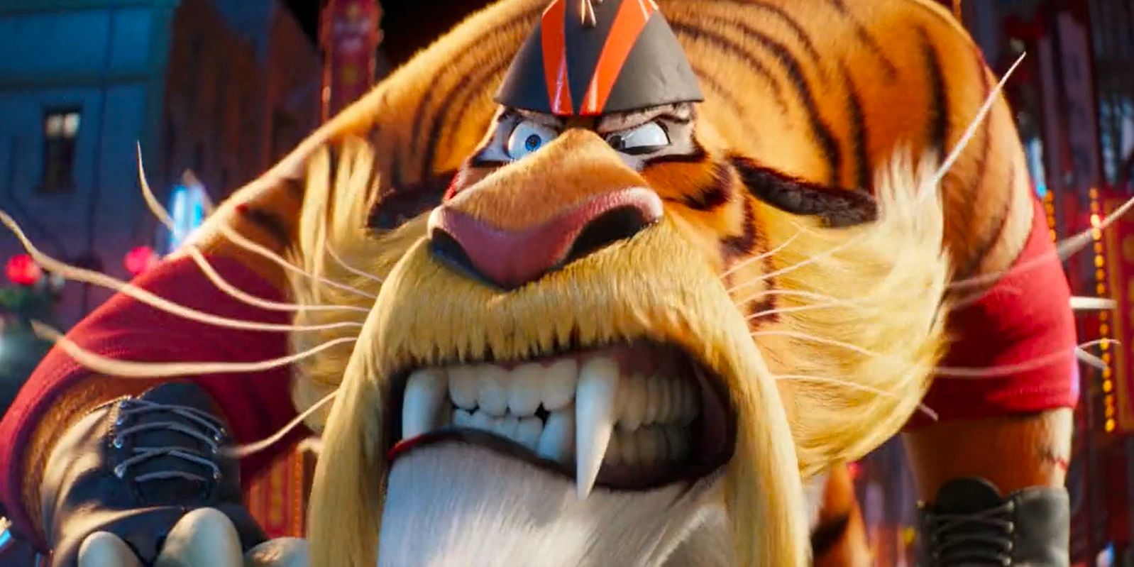 svengeance as a tiger in Minions_ The Rise of Gru