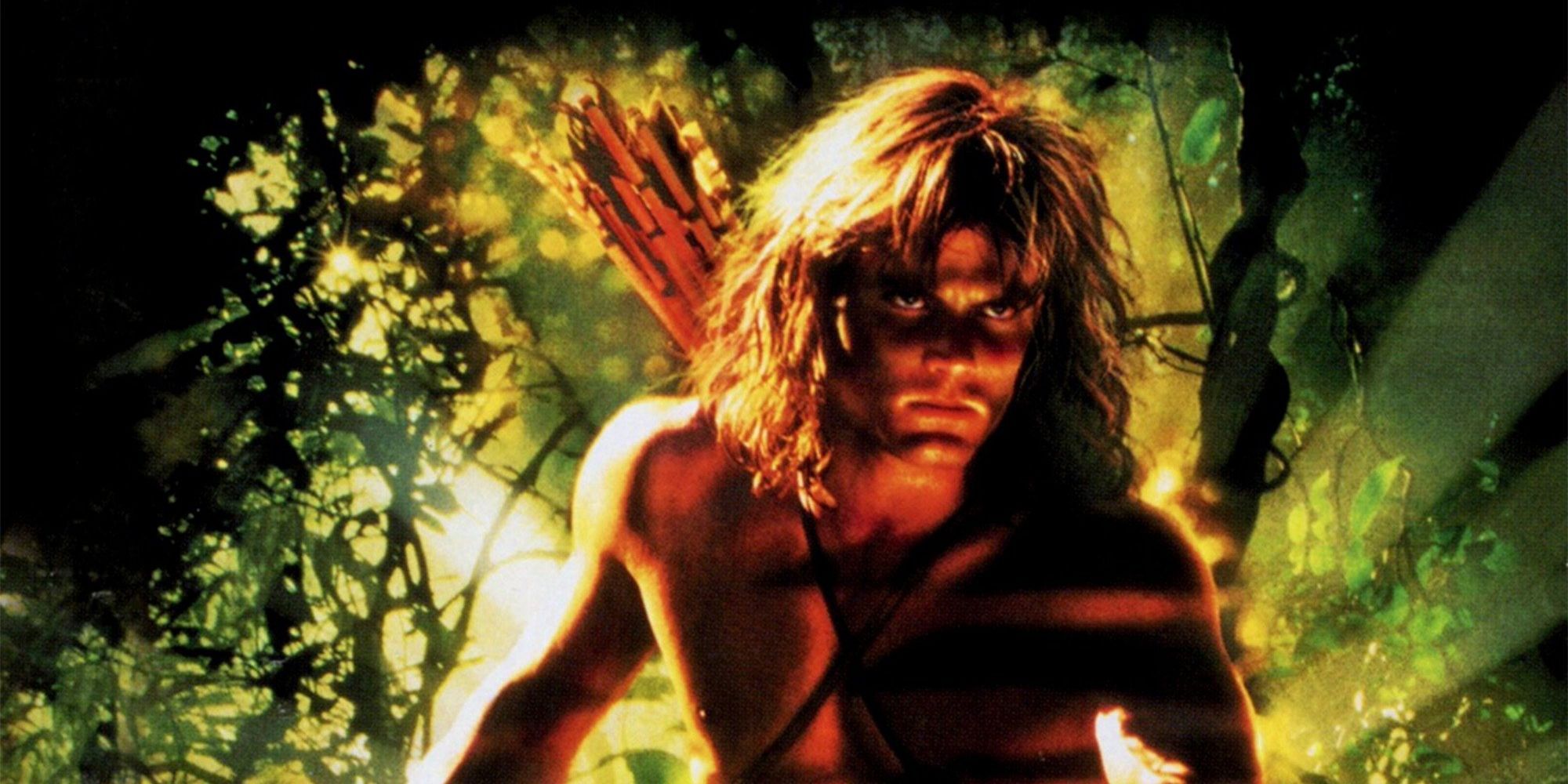 Tarzan looks menacing in Tarzan & The Lost City (1998)