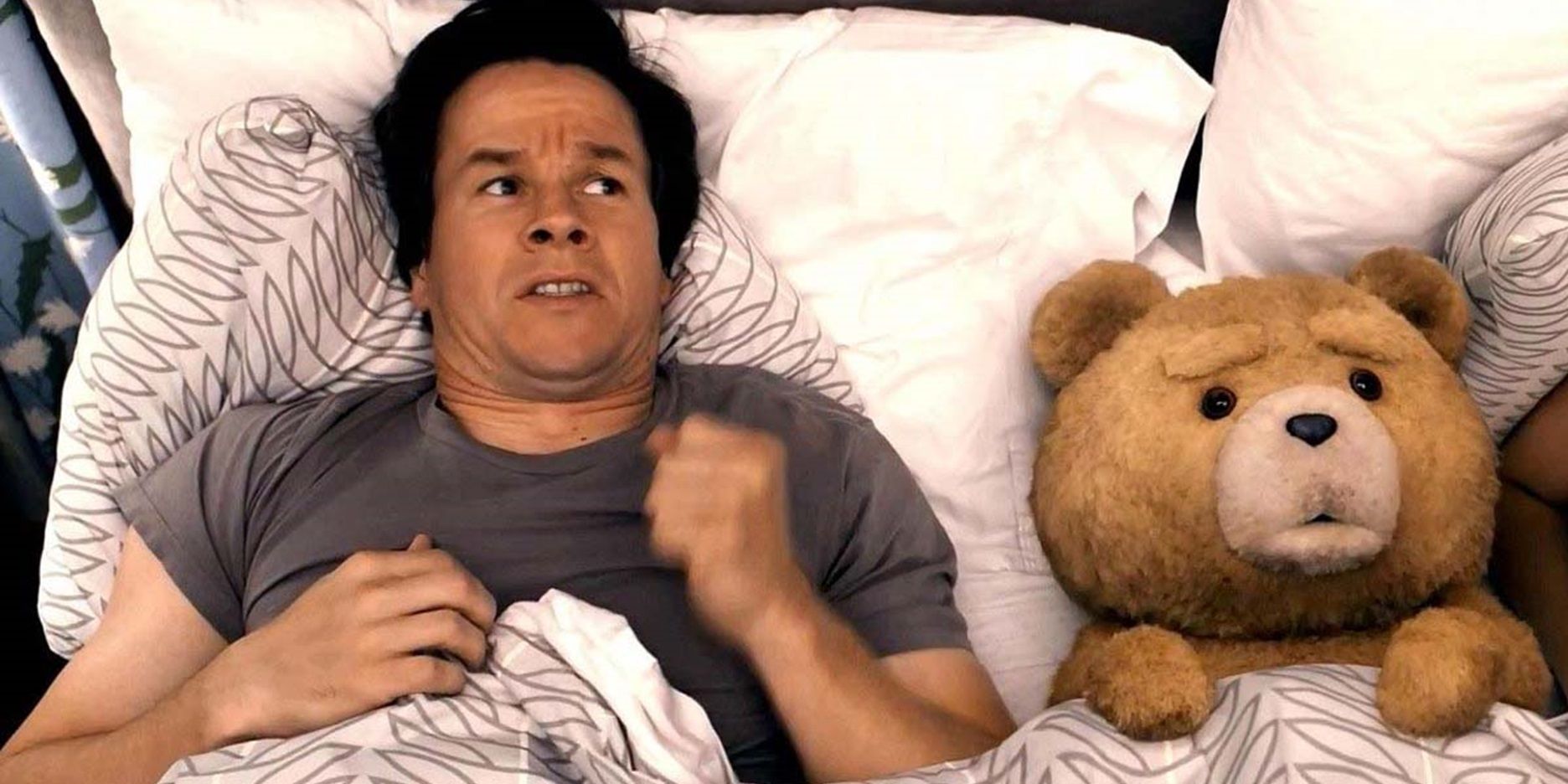 Ted and John in bed in Ted