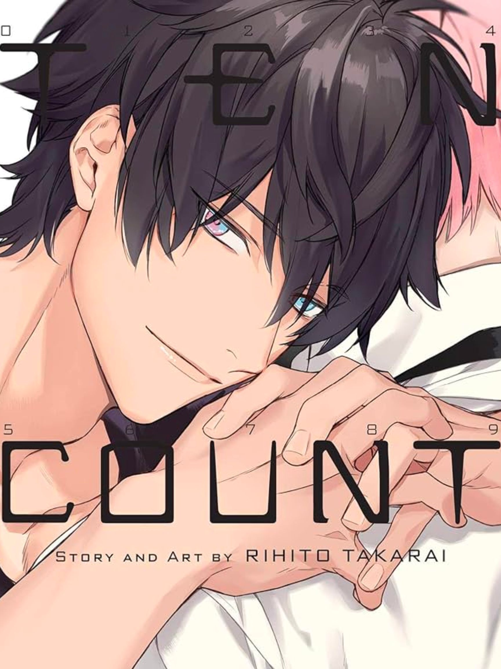 Ten Count Volume 6 Official Cover artwork featuring Riku embracing Shirotani.
