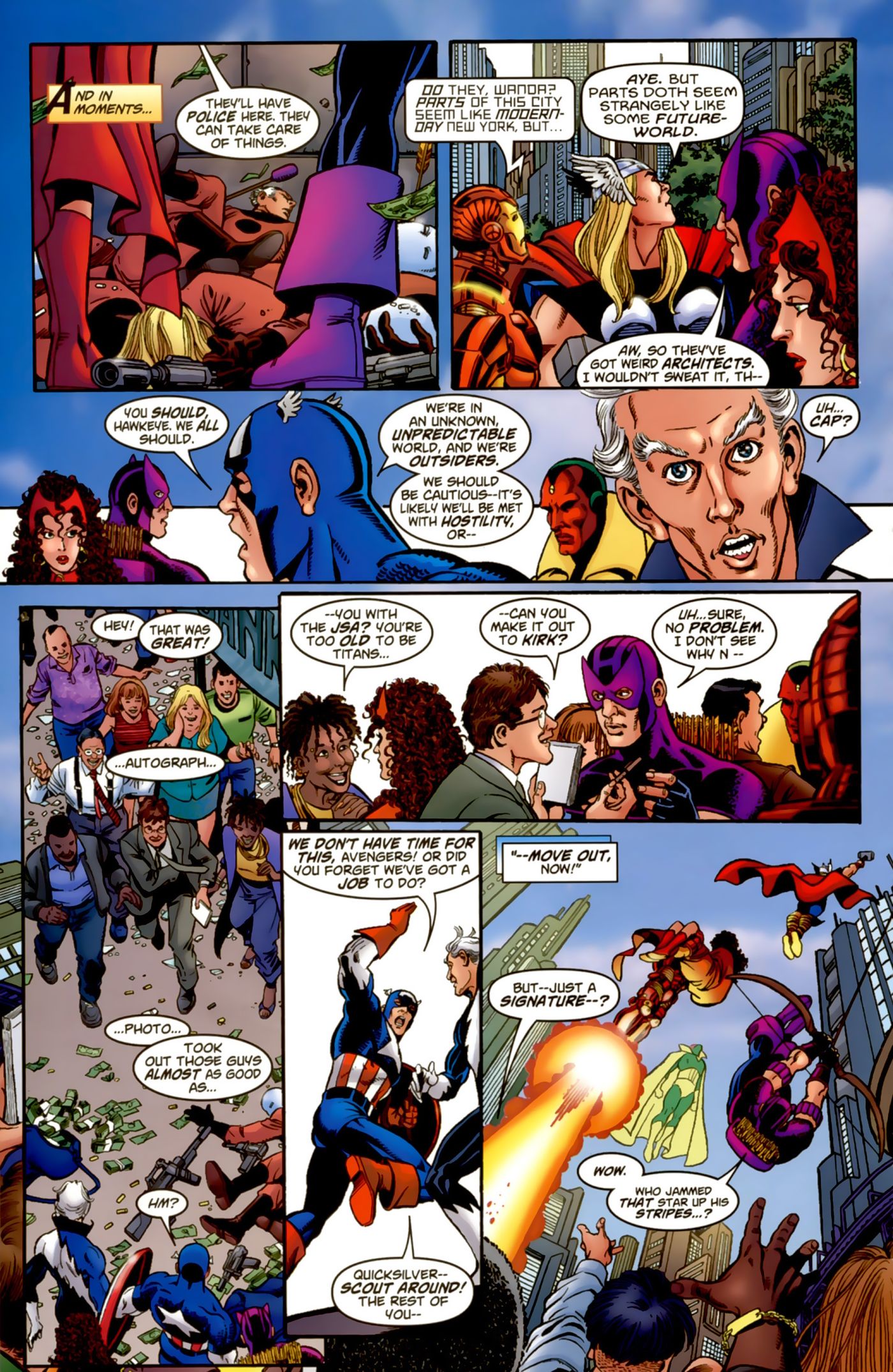 The Avengers Stop Some Banker Robbers