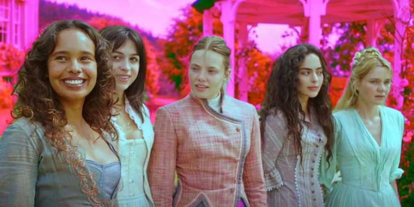 Custom image of the American girls in The Buccaneers