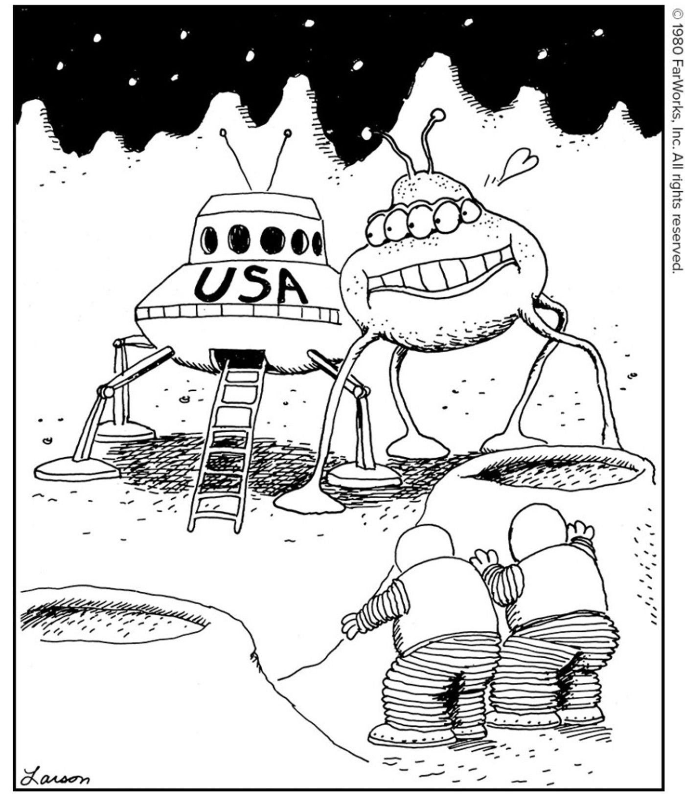10 Funniest Far Side Comics Where Astronauts Make a Disturbing Discovery