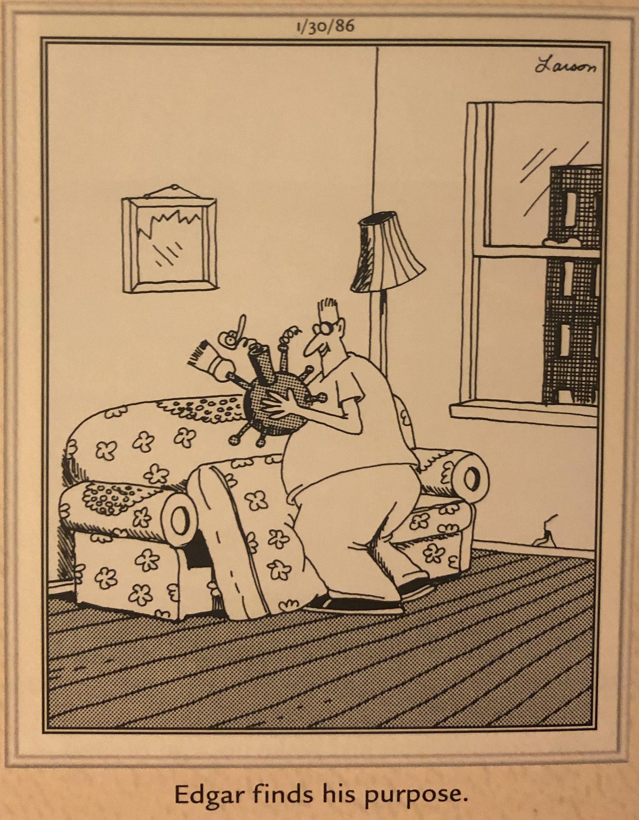 The Far Side Edgar Finds His Purpose