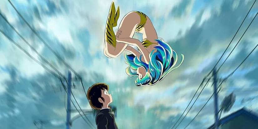 The main couple in Urusei Yatsura in an official key visual for the anime's remake.