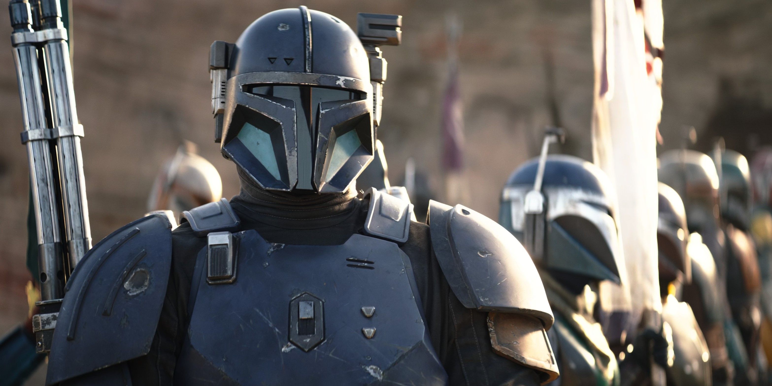 Paz Vizsla and other members of the Children of the Watch in The Mandalorian season 3 episode 1.