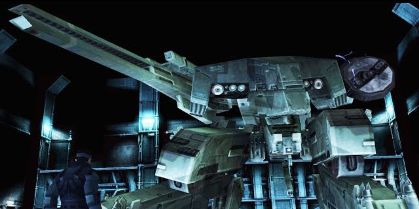 The Rail gun as it appears on Metal Gear REX in Metal Gear Solid.
