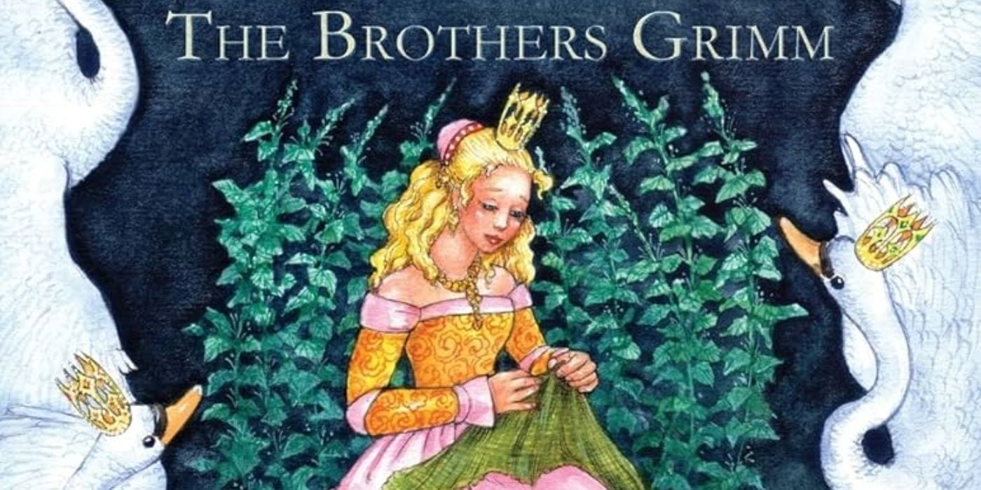 The book cover of The Six Swans by The Grimm Brothers