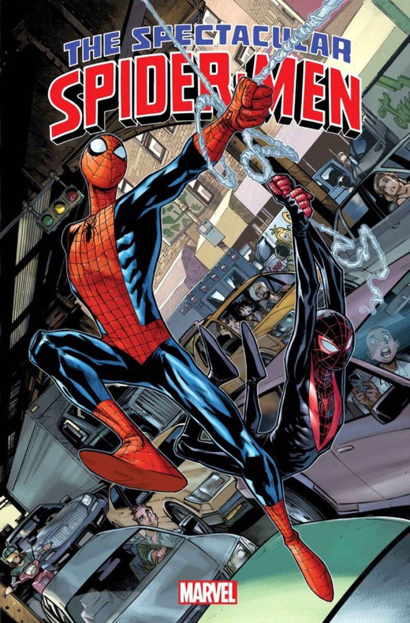 the spectacular spider-men cover spider-man peter parker miles morales
