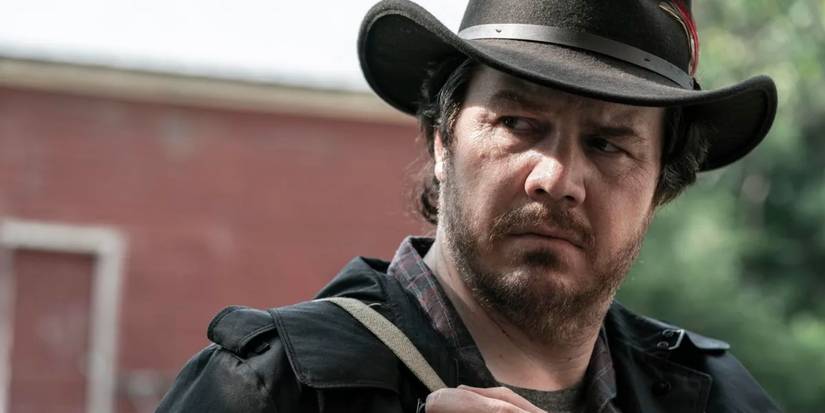 Josh McDermitt as Eugene looking morose in The Walking Dead