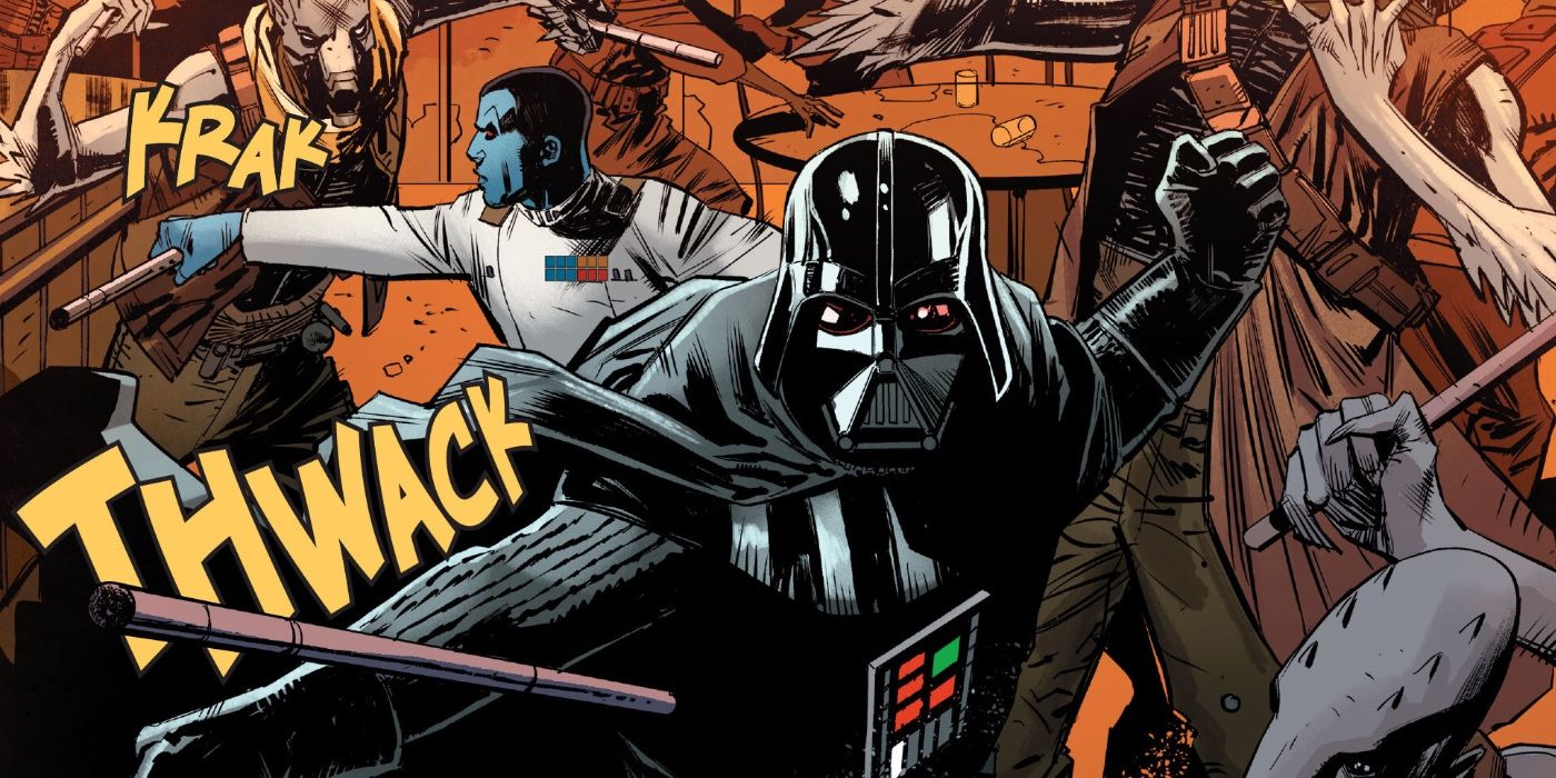 Thrawn and Darth Vader Fighting At Black Spire Outpost