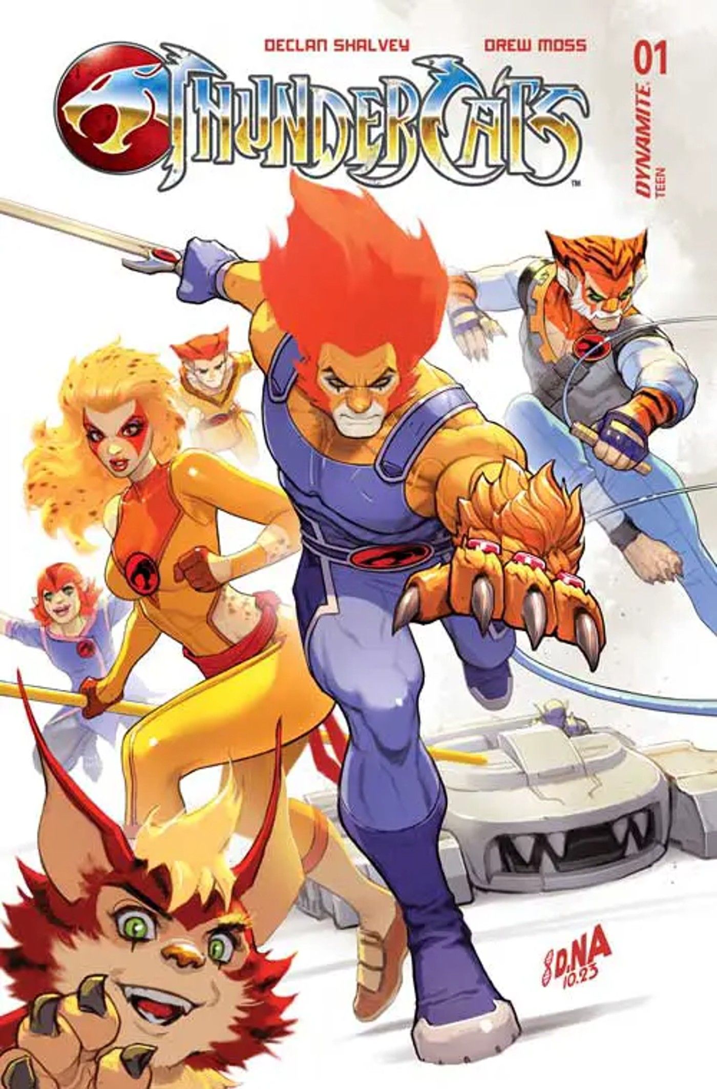 Image of the Thundercats leaping into battle