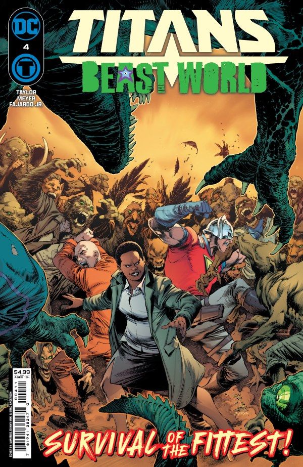 Titans Beast World #4 comic cover featuring Amanda Waller