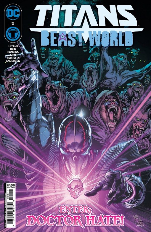 TITANS BEAST WORLD #5 cover featuring Doctor Hate