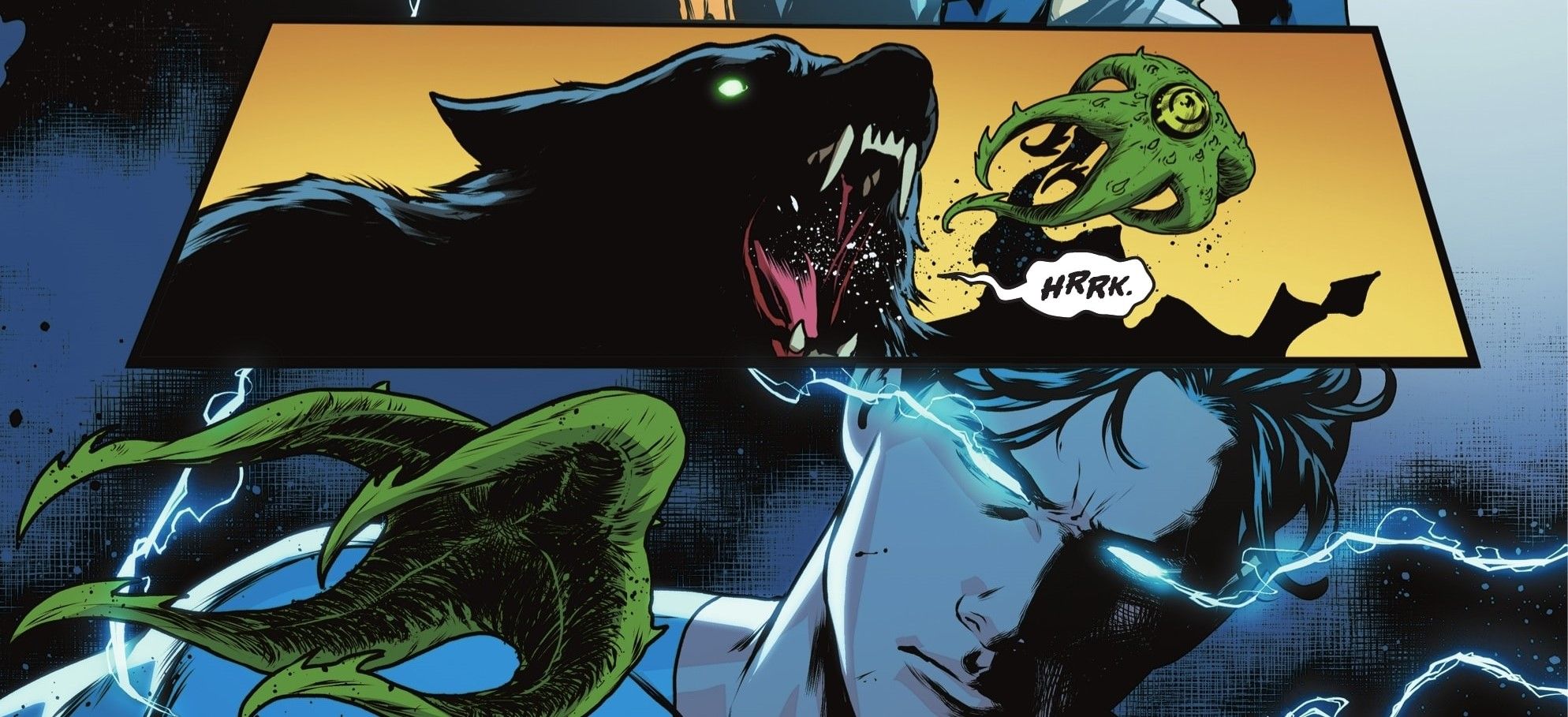 Titans Beast World #6 Superman Jon Kent fighting Wolf Batman pt 2